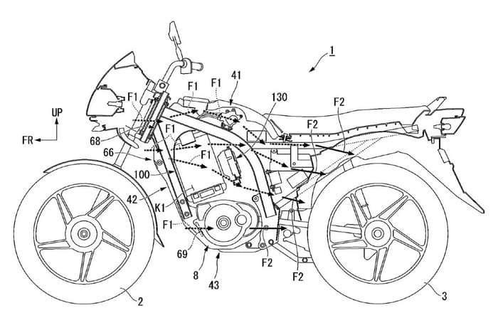 Honda Shine electric bike patent full bike